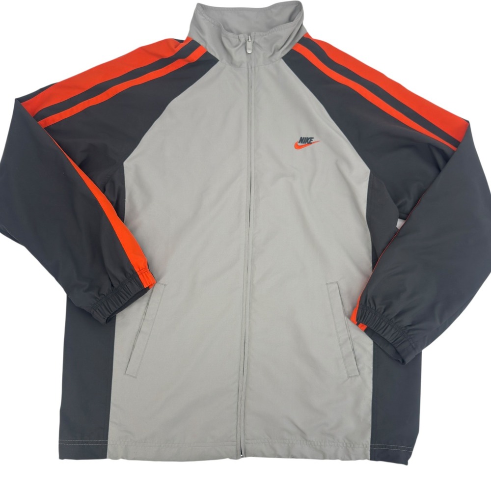 Nike Track Jacket Mens XL Colorblock Full Zip Mesh Lined Vintage 90's Style